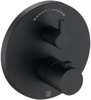 Душевой комплект Kludi Nova Fonte 208313915 С ВНУТРЕННЕЙ ЧАСТЬЮ, черный матовый