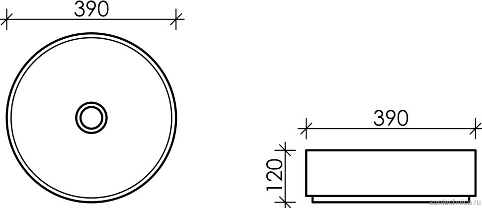 Накладная раковина Ceramicanova Element CN6022MP