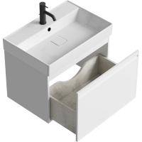 Мебель для ванной комнаты Aqwella Pure 65 белая Мебель для ванной комнаты Aqwella Pure 65 белая