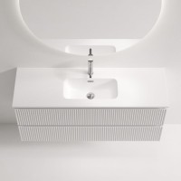 Тумба с раковиной Sancos Snob R 120 Bianco, раковина CN7028