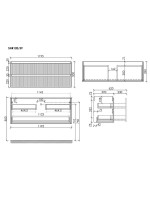 Тумба с раковиной Sancos Snob R 120 Bianco, раковина CN7028