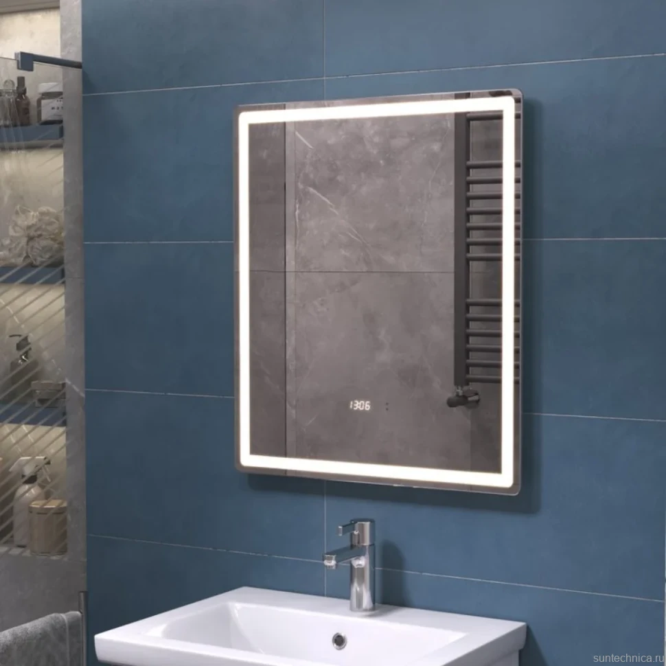 Зеркало Vigo Geometry Luxe 60 с подсветкой и антизапотевателем