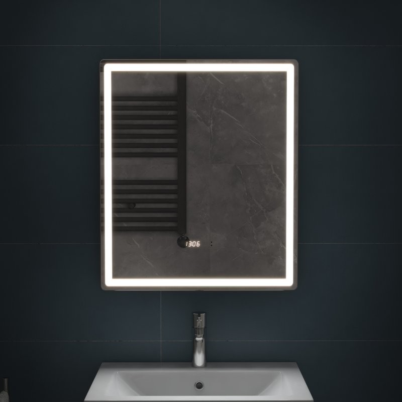 Зеркало Vigo Geometry Luxe 60 с подсветкой и антизапотевателем