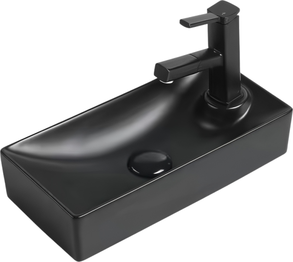 Раковина маленькая в туалет SantiLine SL-2009LMB