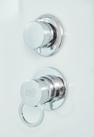 Душевая кабина DTO D EM1511RGMEL профиль хром, стекло матовое