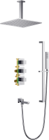 Душевой комплект Timo Selene SX-2239/00SM С ВНУТРЕННЕЙ ЧАСТЬЮ, с термостатом, хром