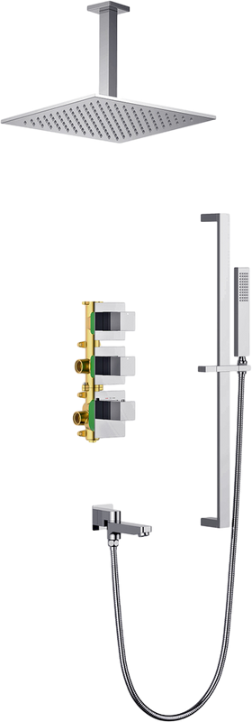 Душевой комплект Timo Selene SX-2239/00SM С ВНУТРЕННЕЙ ЧАСТЬЮ, с термостатом, хром