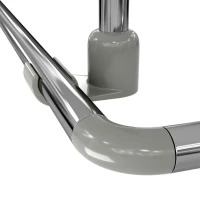 Угловой карниз для ванны Wasserkraft Dinkel SC-469018 180x90 см, Г-образный, серебристый