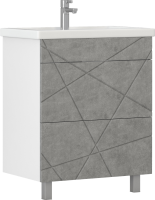 Тумба с раковиной Vigo Geometry 60 бетон