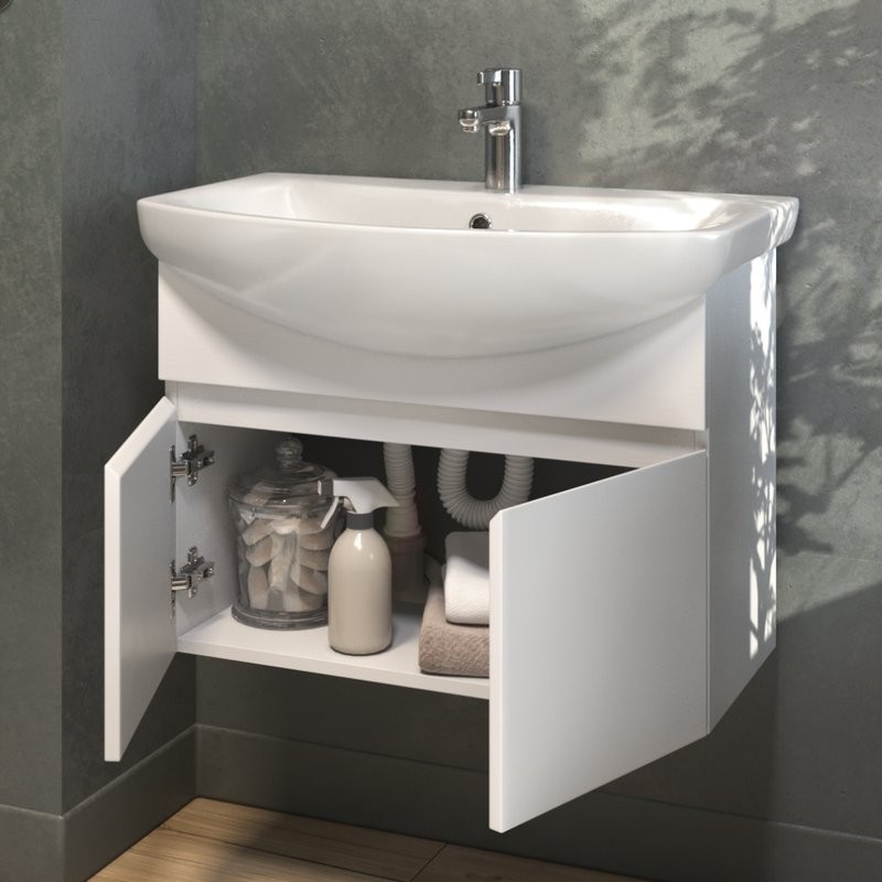 Мебель для ванной комнаты Vigo Wing 70 белая матовая