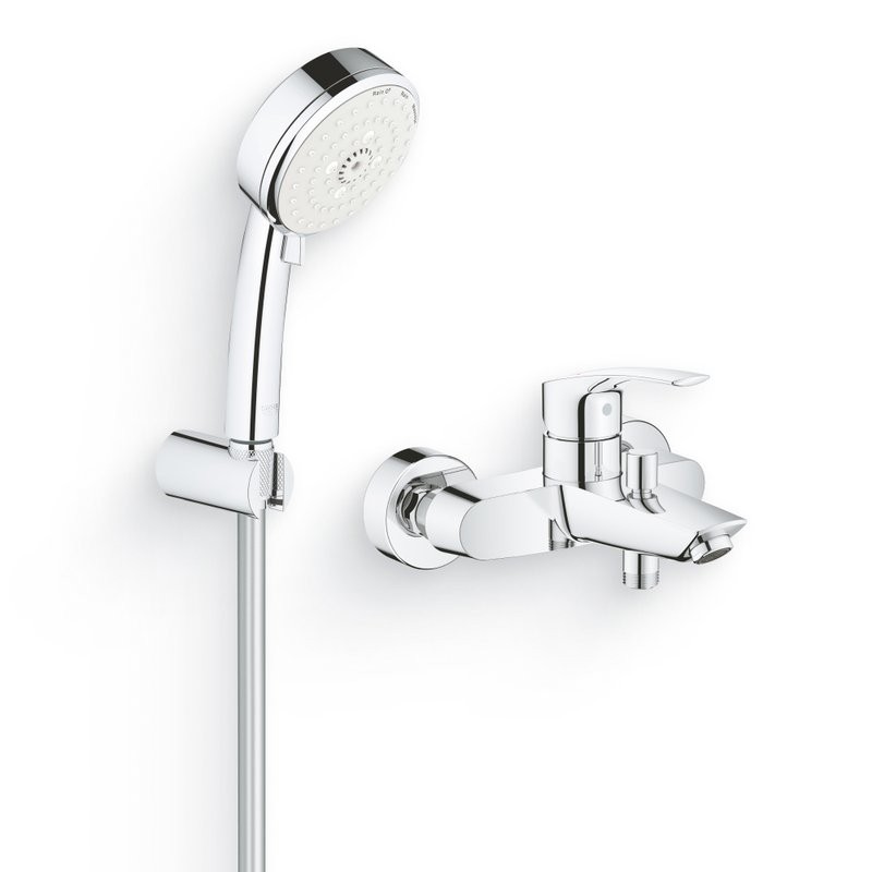 Душевой комплект Гарнитур Grohe Tempesta Cosmopolitan 27588002 + Смеситель Eurosmart 33300003