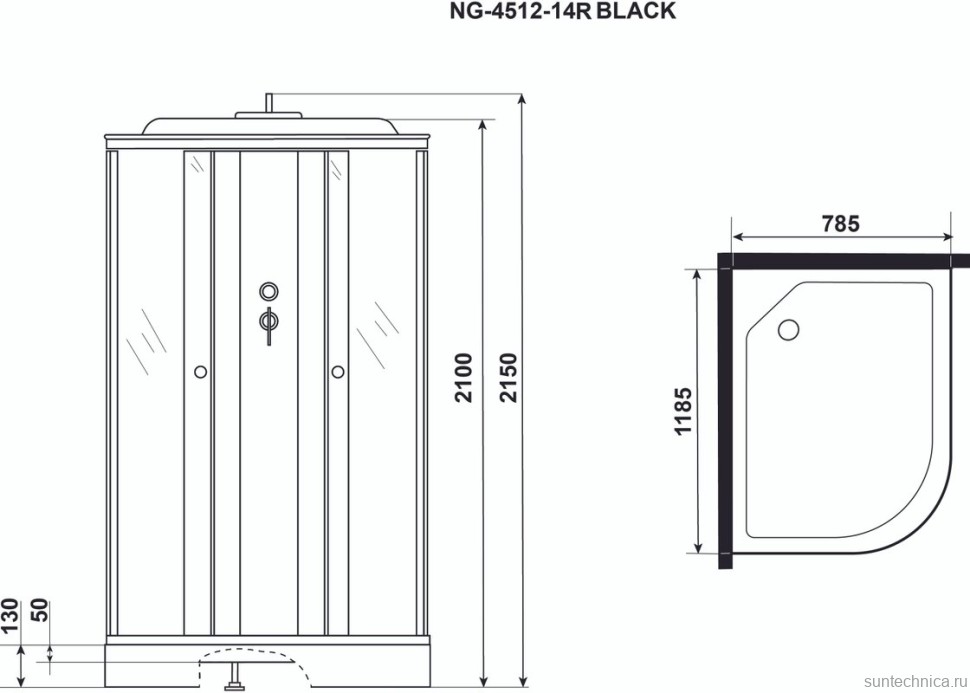 Душевая кабина Niagara Eco NG-4512-14R