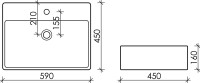Накладная раковина Ceramicanova Element CN6046