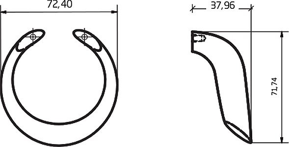 Шкаф-пенал для ванной Armadi Art NeoArt белый с ручкой Drop хром