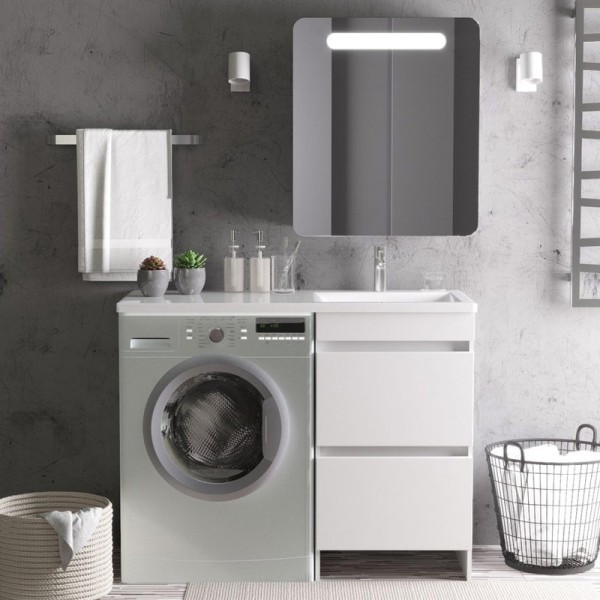 Мебель для ванной комнаты Orange Sistema 110 R с ящиками, под стиральную машину