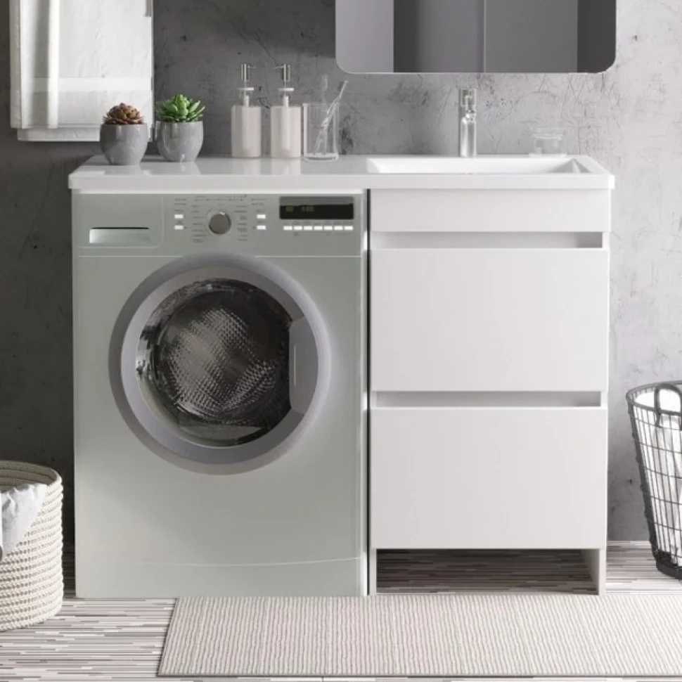 Мебель для ванной комнаты Orange Sistema 110 R с ящиками, под стиральную машину