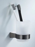 Стакан для зубных щеток / стакан для ванной комнаты Shevanik SG5712T, оружейная сталь Стакан для зубных щеток / стакан для ванной комнаты Shevanik SG5712T, оружейная сталь