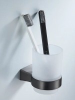 Стакан для зубных щеток / стакан для ванной комнаты Shevanik SG5712T, оружейная сталь Стакан для зубных щеток / стакан для ванной комнаты Shevanik SG5712T, оружейная сталь