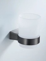 Стакан для зубных щеток / стакан для ванной комнаты Shevanik SG5712T, оружейная сталь Стакан для зубных щеток / стакан для ванной комнаты Shevanik SG5712T, оружейная сталь