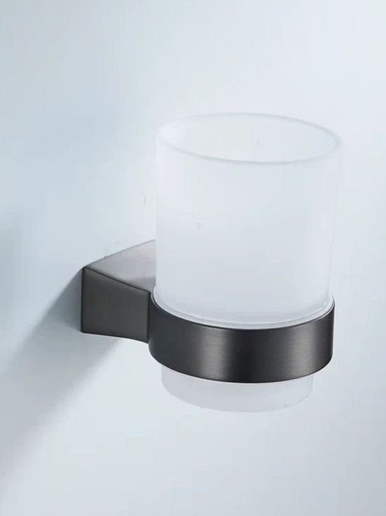 Стакан для зубных щеток / стакан для ванной комнаты Shevanik SG5712T, оружейная сталь