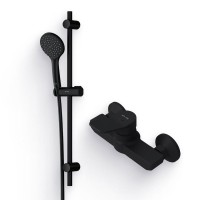 Душевой комплект Смеситель для душа AM.PM X-Joy F85A20022 + Гарнитур Gem F0190022 черный