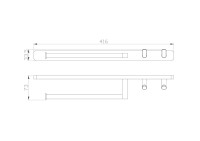 Держатель для полотенец Wonzon & Woghand Graffity WW-9361-BN брашированный никель Держатель для полотенец Wonzon & Woghand Graffity WW-9361-BN брашированный никель