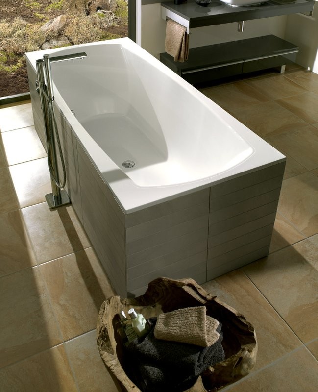 Акриловая ванна Villeroy & Boch My Art UBQ180MYA2V-01 180x80 см, встраиваемая, цвет альпийский белый, на ножках