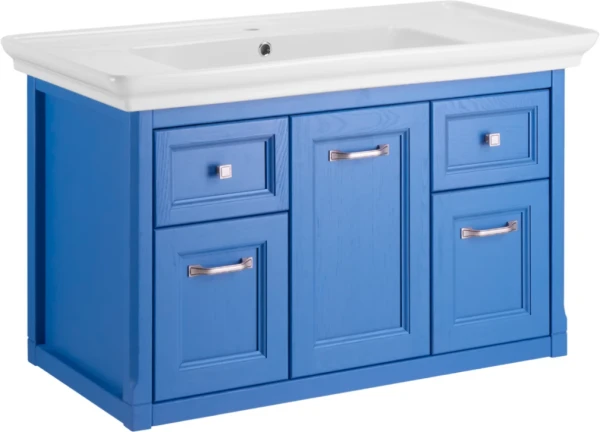 Тумба с раковиной ASB-Woodline Толедо 105 синяя