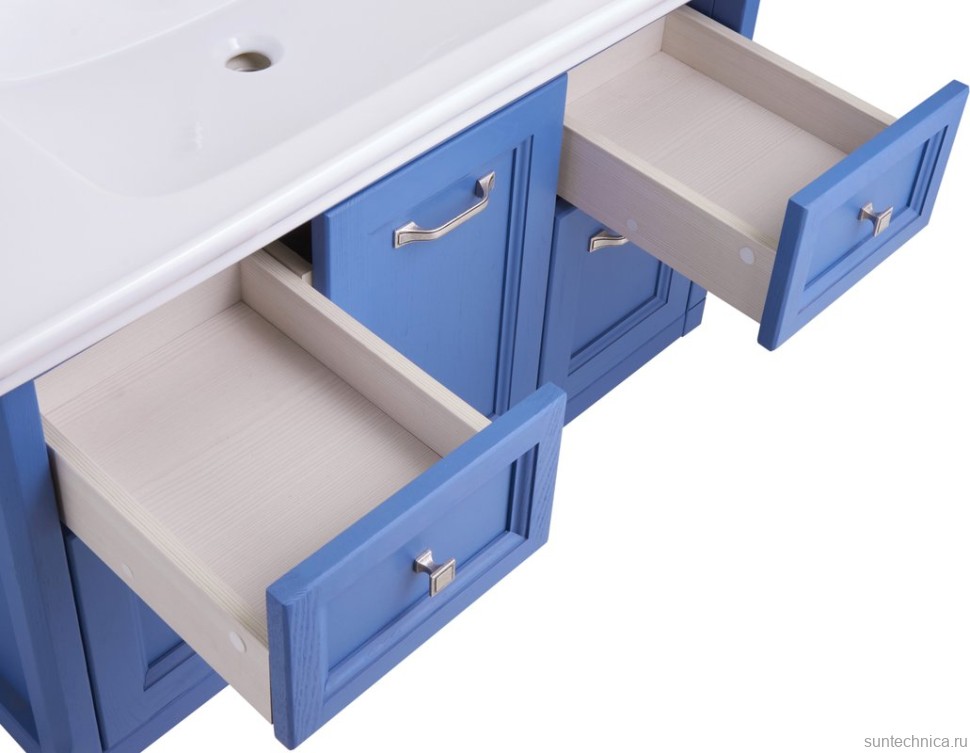 Тумба с раковиной ASB-Woodline Толедо 105 синяя