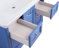 Тумба с раковиной ASB-Woodline Толедо 105 синяя