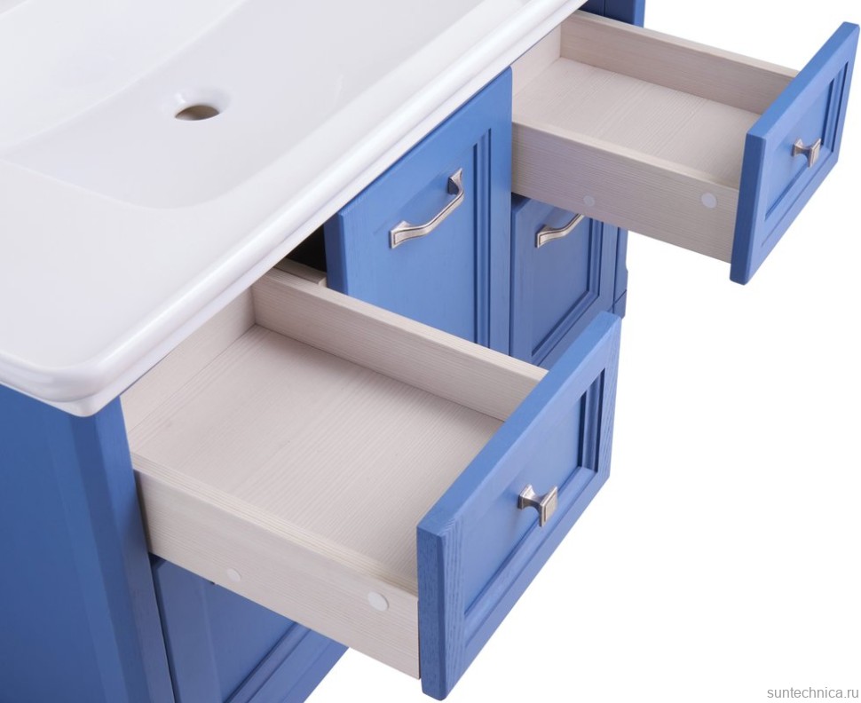 Тумба с раковиной ASB-Woodline Толедо 105 синяя