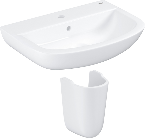 Раковина Grohe Bau Ceramic 39440000 с полупьедесталом