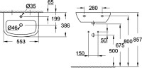 Раковина Grohe Bau Ceramic 39440000 с полупьедесталом