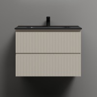 Тумба с раковиной Sancos Snob R 70 beige soft, раковина CN7007MB