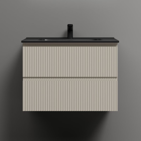 Тумба с раковиной Sancos Snob R 70 beige soft, раковина CN7007MB