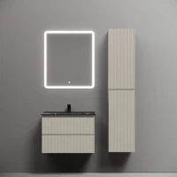 Тумба с раковиной Sancos Snob R 70 beige soft, раковина CN7007MB