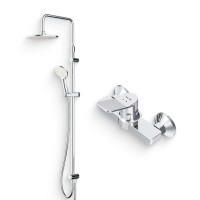 Душевой комплект Смеситель для душа AM.PM X-Joy F85A20000 + Стойка Gem F0790000