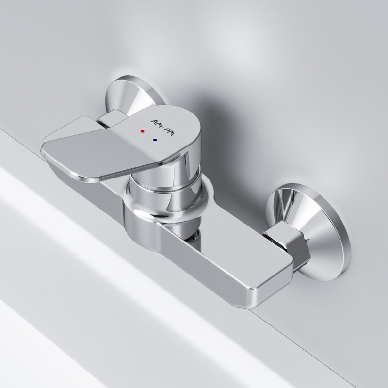 Душевой комплект Смеситель для душа AM.PM X-Joy F85A20000 + Стойка Gem F0790000