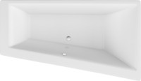 Акриловая ванна Excellent Sfera R 170x100 см, угловая, правая, встраиваемая, белая, асимметричная, с каркасом