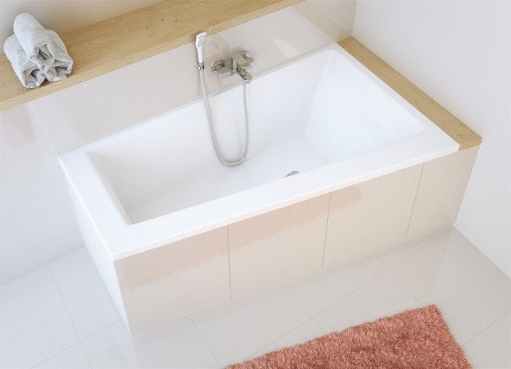 Акриловая ванна Excellent Sfera R 170x100 см, угловая, правая, встраиваемая, белая, асимметричная, с каркасом