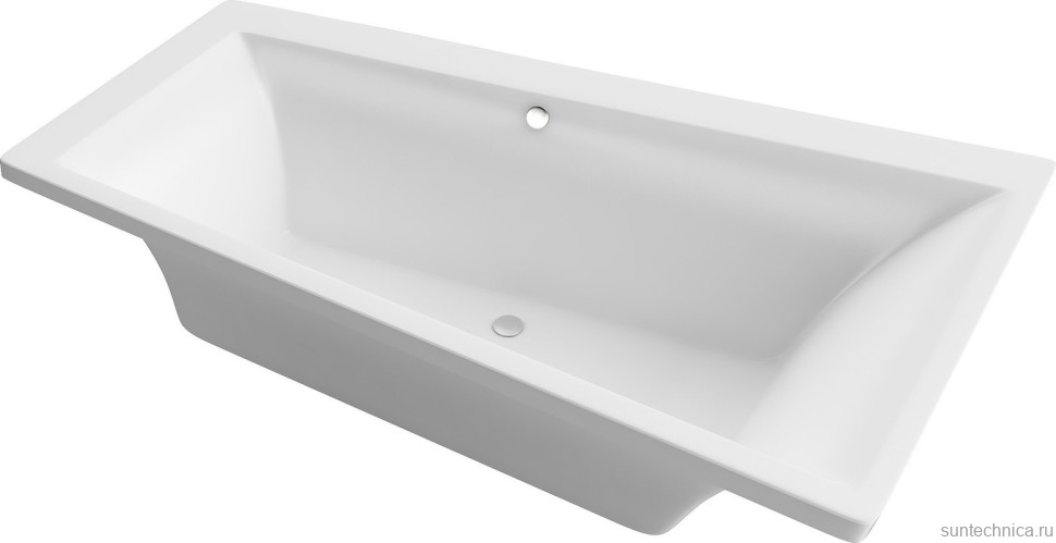 Акриловая ванна Excellent Sfera R 170x100 см, угловая, правая, встраиваемая, белая, асимметричная, с каркасом