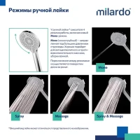 Душевой комплект Milardo Rora RORSB03M68 С ВНУТРЕННЕЙ ЧАСТЬЮ, хром