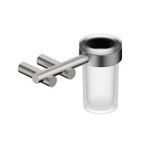 Стакан для ванной Abber Osten 316 AA1860BST настенный, сталь, стеклянный Стакан для ванной Abber Osten 316 AA1860BST настенный, сталь, стеклянный