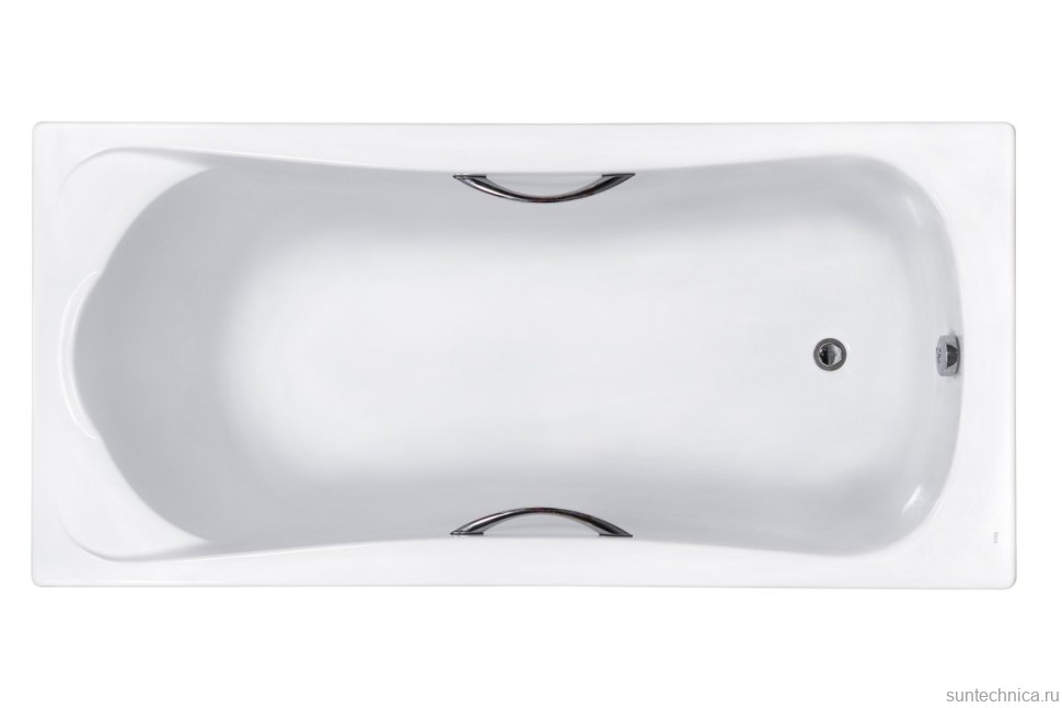 Акриловая ванна Roca BeCool 190x90 см, пристенная, белая, с каркасом, со сливом-переливом