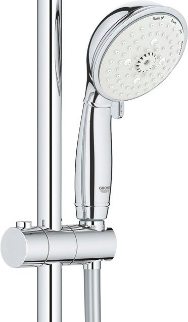 Душевой комплект Смеситель Grohe BauEdge 23334000 + Стойка New Tempesta Rustic 27399002