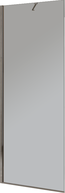 Душевая перегородка Cezares Liberta L-1-TB-90-GR-Cr профиль хром, стекло серое