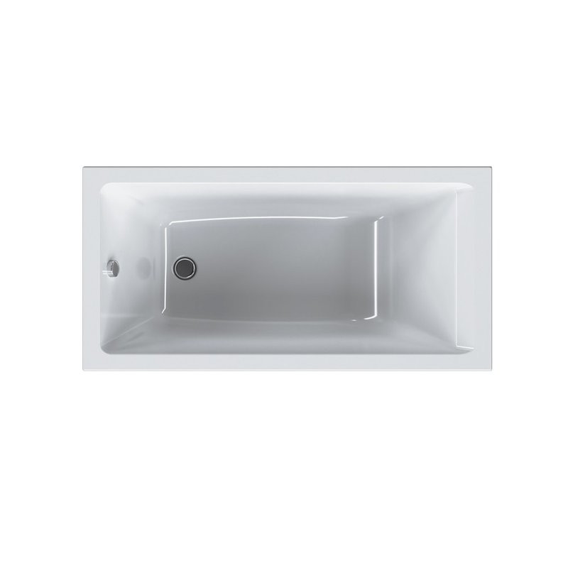 Акриловая ванна AM.PM Gem без опоры 140x70 см, пристенная, белая