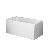 Акриловая ванна AM.PM Gem без опоры 140x70 см, пристенная, белая