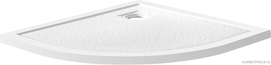 Поддон для душа BelBagno Uno R 90х90, белый, с сифоном