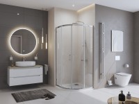 Поддон для душа BelBagno Uno R 90х90, белый, с сифоном